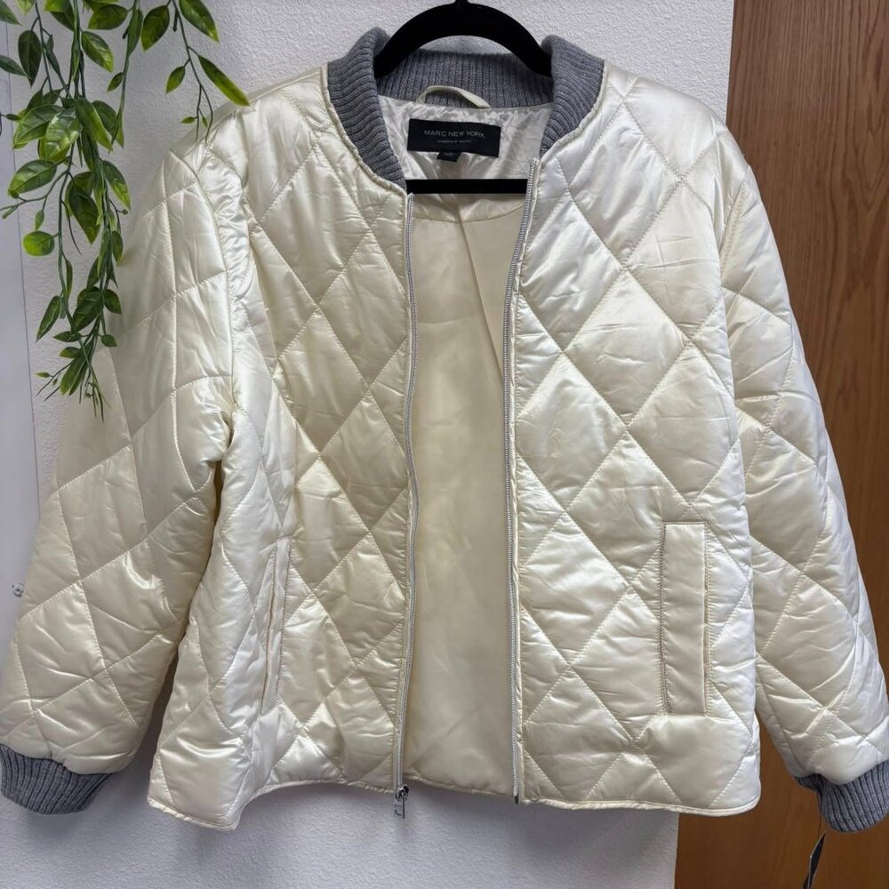 Marc New York Quilted Bomber Jacket